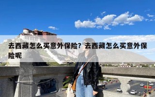 去西藏怎么买意外保险？去西藏怎么买意外保险呢