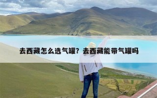 去西藏怎么选气罐？去西藏能带气罐吗